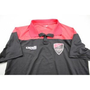 Capelli Sport Polo Shirt Loudoun Soccer Club Black Size Large
